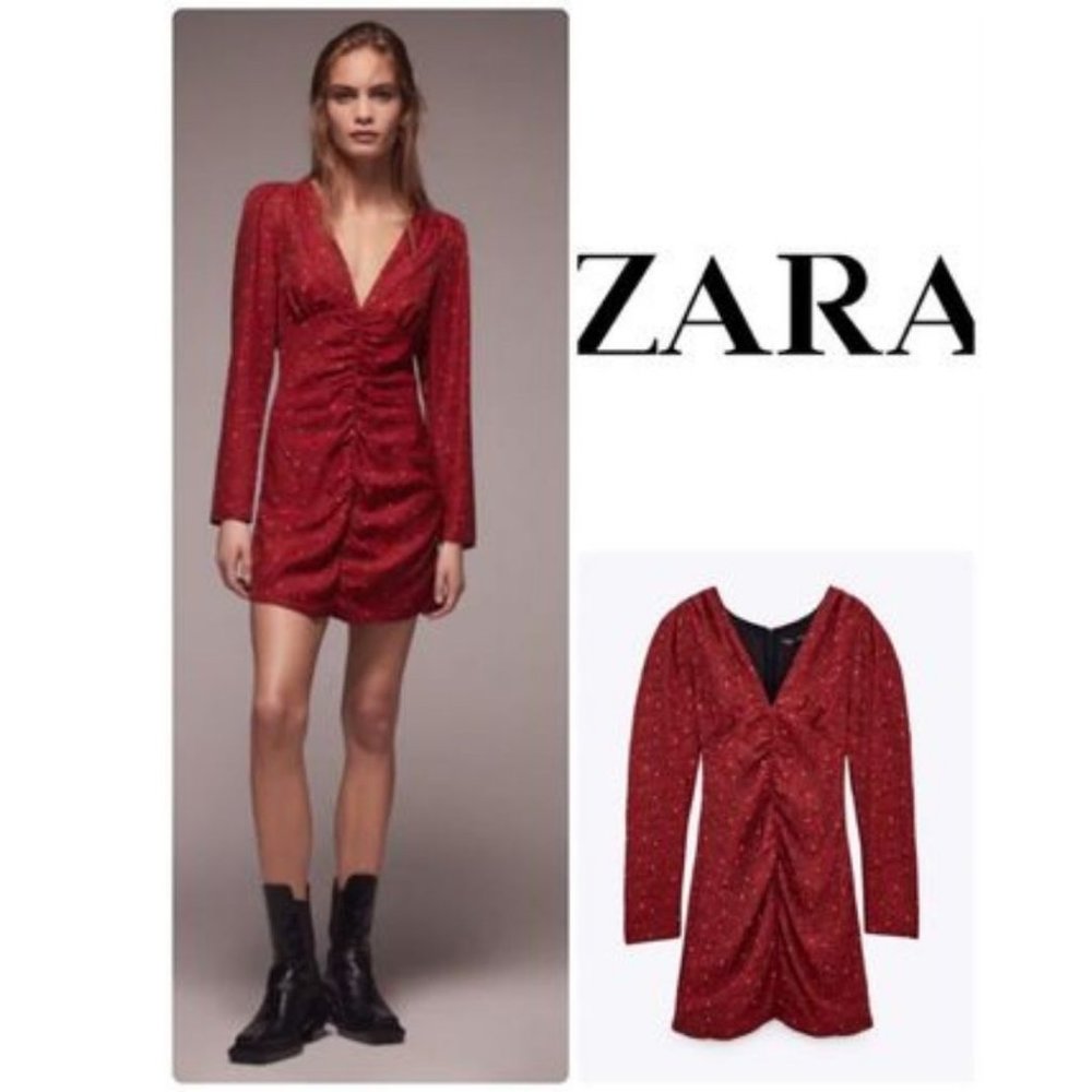 ZARA PRINT DRESS - Picture 7 of 9